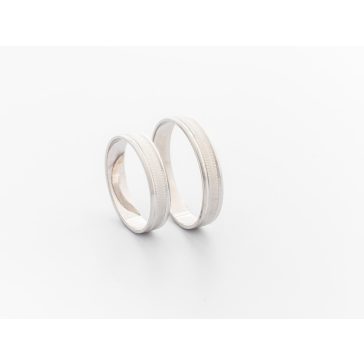 Fehérarany karikagyűrű pár