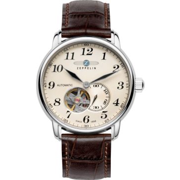 Zeppelin 7666-5 Open Heart Count Férfi karóra
