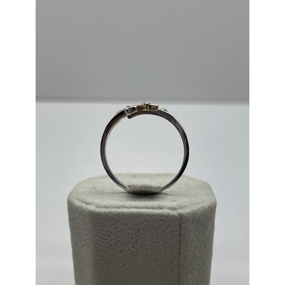 Arany - fehérarany gyémánt köves gyűrű