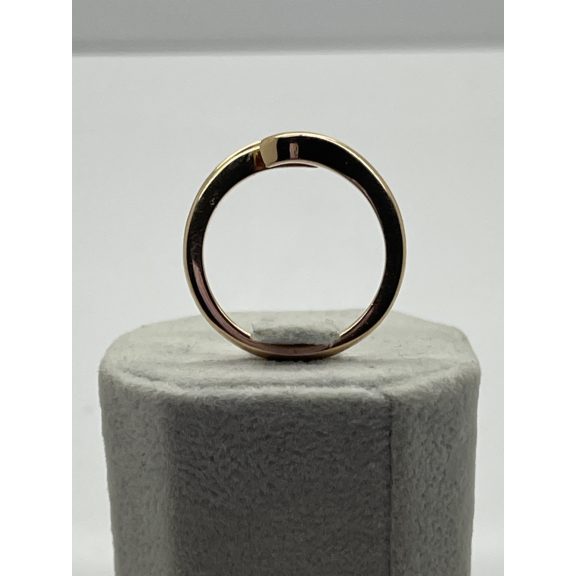 Rozéarany smaragd köves gyűrű