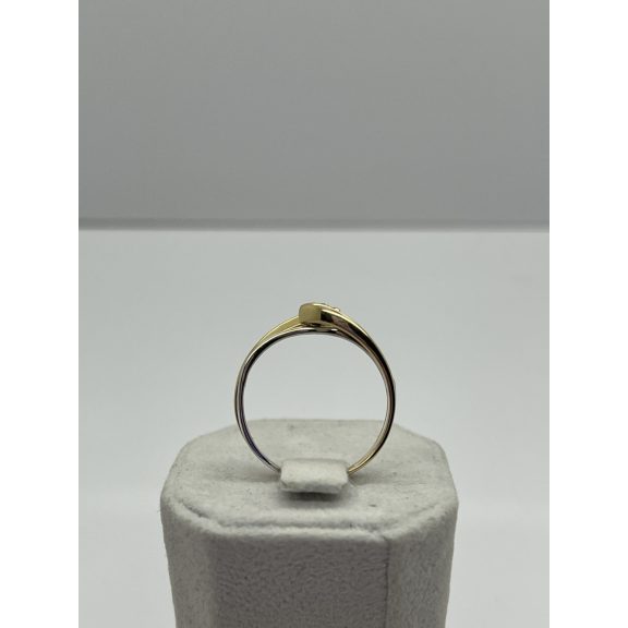 Arany - fehérarany gyémánt köves gyűrű