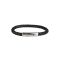 AZE AZ-BL004-A-225 IRON SINGLE STRING BLACK Férfi nemesacél karkötő