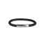 AZE AZ-BL004-A-225 IRON SINGLE STRING BLACK Férfi nemesacél karkötő