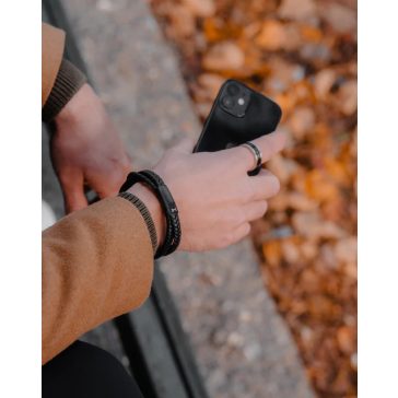 AZE AZ-RG004-A-020 RING TWO-TONE - INOX/NOIR Férfi gyűrű