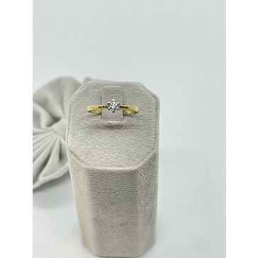 Arany - fehérarany gyémánt gyűrű