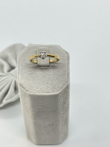 Arany - fehérarany gyémánt gyűrű
