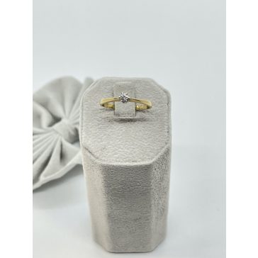 Arany - fehérarany gyémánt gyűrű