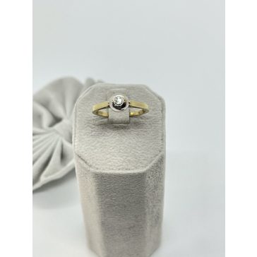 Arany - fehérarany gyémánt gyűrű