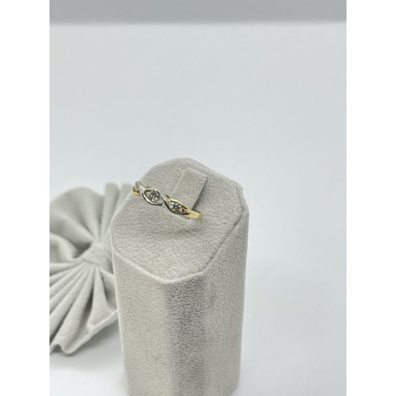 Arany - fehérarany gyémánt gyűrű