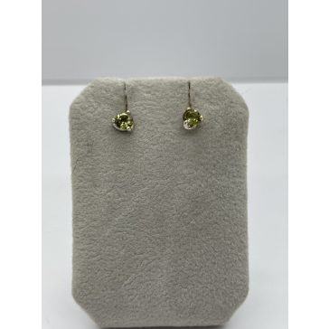 Fehérarany turmalin köves fülbevaló