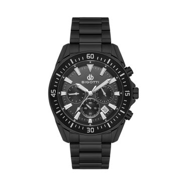   BIGOTTI MILANO BG110570-7 RAFFINATO FULL BLACK FÉRFI KARÓRA