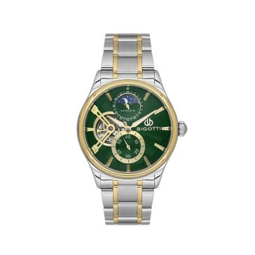   BIGOTTI MILANO BG110683-4 RAFFINATO AUTOMATIC GREEN FÉRFI KARÓRA