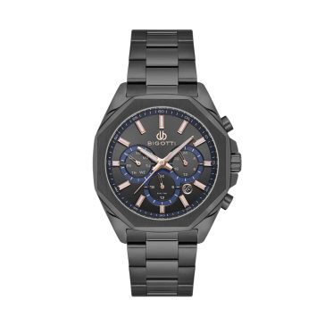   BIGOTTI MILANO BG110687-6 RAFFINATO FULL BLACK FÉRFI KARÓRA