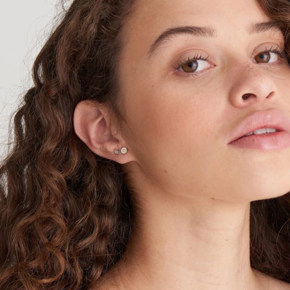 Ania Haie E028-01G-B Női ezüst fülbevaló