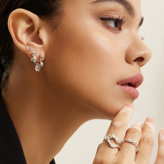 Anie Haie E050-02H Női ezüst fülbevaló