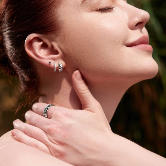 Ania Haie E057-05H Női ezüst fülbevaló