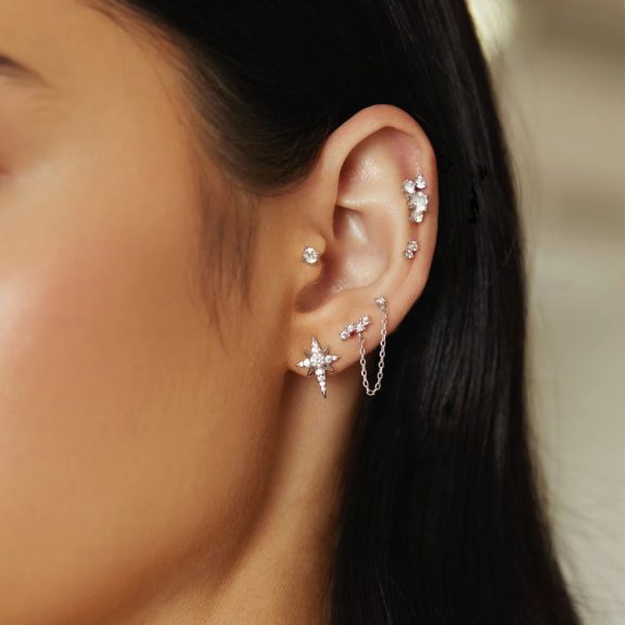 Ania Haie E065-02H Női ezüst fülbevaló