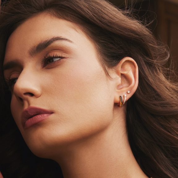 Ania Haie E066-04G Női ezüst fülbevaló