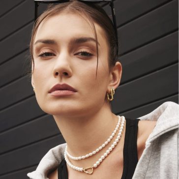 Ania Haie E069-02G Női aranyozott ezüst fülbevaló