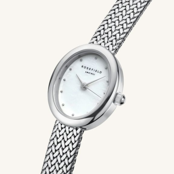 Rosefield MWSMS-M05 Mini Oval Silver Női karóra