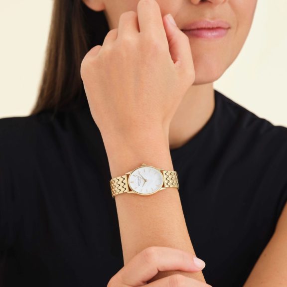 Rosefield OWGSG-OV01 Oval Pearl Gold Női karóra